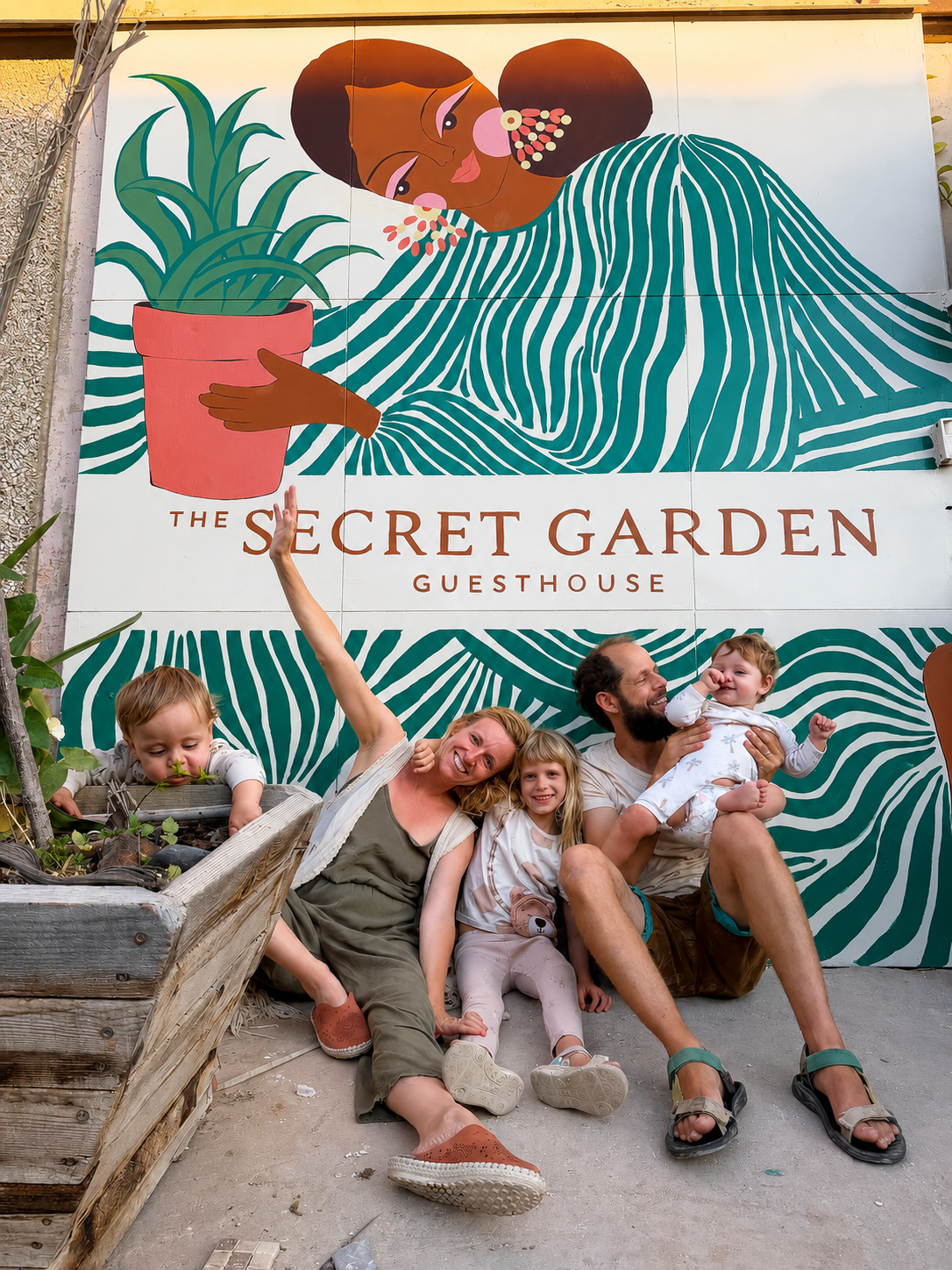 The hosts of The Secret Garden Guesthouse