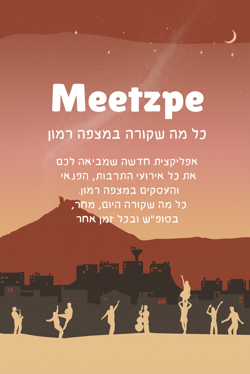 MeetZpe - discover events in Mitzpe Ramon
